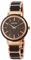 Raptor Damen-Holzuhr Edelstahl Faltschließe Natur Analog Quarz RA10207 (Wenge Holz)