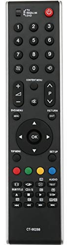 VINABTY CT-90288 Ersatz Fernbedienung kompatibel mit Toshiba LED LCD TV Sub CT-90126 CT-90288 CT-90301 32CV515DG 32C3005P 32XV565D 32XV566D 37C3005P 37Z3030D 40XF351P 42C3005P 46XF355DG 47Z3030D
