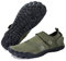Josaywin Wasserschuhe für Herren, schnell trocknend, breiter Zehenbereich, verstellbare Barfußsocke für Schwimmen, Strand, Fluss, Pool, Surfen, Grün (Army Green), 49.5 EU