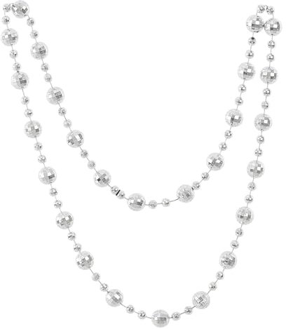 W WIDMANN MILANO Party Fashion 51949 - Discokugel Kette, Halskette, Accessoire, Retro, Disco, Karneval, Mottoparty