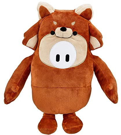 Fall Guys 62604 30 cm Plüschfigur Red Panda aus dem Videospiel Ultimate Knockout” aus superweichem Premium-Plüsch, insgesamt 2 Figuren zum Sammeln in Serie 2, offizieller Merchandise