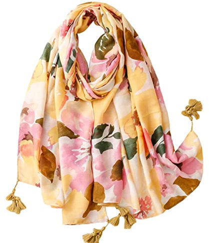 FAIRYGATE Stola Damen Festlich Tuch Schals Warm Wrap Weicher Großer Langer Halstuch mit Quaste für Mädchen 65017