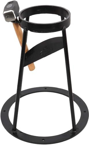 Esschert Design Fendeuse Bois D'allumage S - L 38,4 X H 46,3 Cm - Fonte, Acier Au Carbone, Acier, Bois De Chêne Chinois