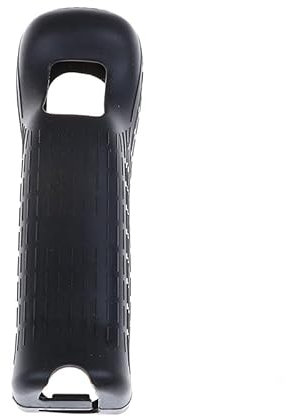 1 x Silikon Soft Cover für Wii Game Controller Weiche Silikon Cover Case Schutzhülle für Wii Fernbedienung Schutz (Schwarz)