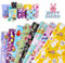 DPKOW 8 Blätter Ostergeschenkpapier für Kinder, DIY Wrapping Paper Ostereier Hase Küken Geschenkpapier bögen für Geschenkverpackung, Geschenkpapier für Geburtstag Weihnachten Taufe Hochzeit, 70x50cm