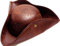 24costumes Brauner Dreispitz Piraten Hut | Used Leder Look | Karnevalskostüm | Karneval, Fasching Kostüm, Motto, Jack Sparrow, Fluch der Karibik, Abenteuer, Kapitänshut