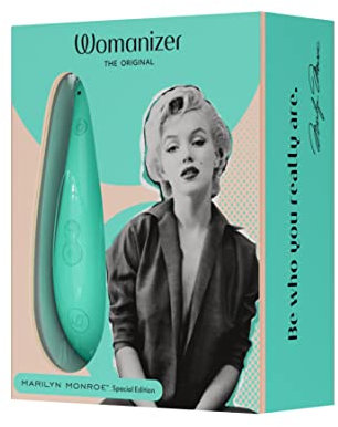 Womanizer x Marilyn Monroe Pleasure Air Toy, Klitoris-Sauger, Klitoris-Vibrator, Stimulator, Wasserdicht, Wiederaufladbar (Mint)