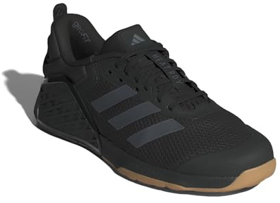 adidas Dropset 3 Trainer Unisex-Erwachsene Sneaker, Schwarz/Grau/Gummi, 42 2/3 EU
