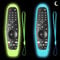 2-Pack Glow-in-the-Dark Silicone Remote Cover for LG Smart TV - Anti-Slip Shockproof Case Compatible with MR650A/MR20GA, Anti-Loss Loop (Neon Green + Ocean Blue)