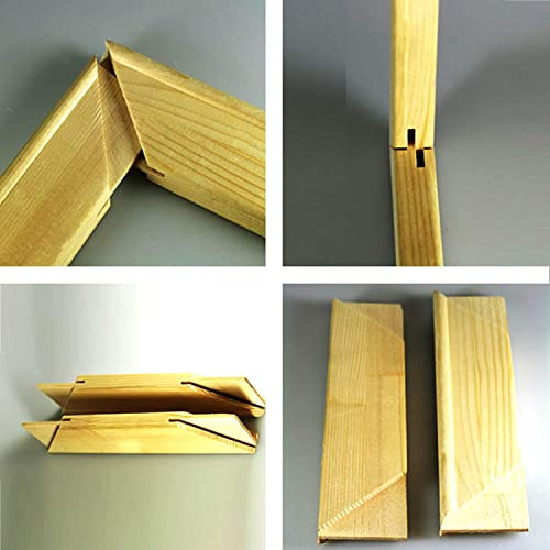 ECO Keilrahmenleisten Set DIY Keilrahmen (90 x 65 cm) - Bausatz aus Kiefernholz, 1 Rahmen