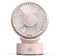 Desk Fan with 1800Mah Rechargeable Battery, 180° Adjustable, Small Electric Table Fan Desktop, Cooling Fan with 3 Speeds, Strong Airflow for Home Office Bedroom Car,White