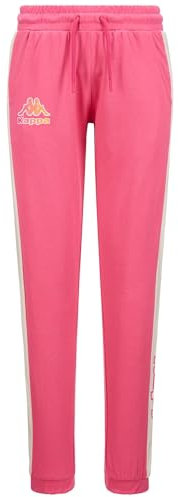 Kappa - Pantaloni Tuta, Donna, Rosa, Cotone, Training, Logo FESIA, Taglia: M