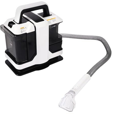 Waschsauger Teppichreiniger, 450W Nasssauger Polsterreiniger Gerät mit 2 Tanks und 2 Reinigungsbürsten, 80dB, Ansaugkraft 11KPA, für Teppich, Sofa,Treppen