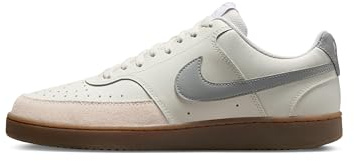 Nike Men's Court Vision Low Shoes, Sail/Light Smoke Grey-Light Orewood Brown-White, 8