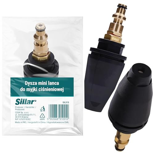 Sillar Ugello Turbo Rotante 150 bar 60°C 040 per Idropulitrice ad Alta Pressione, Sgancio Rapido Pistola Idropulitrice ad Alta Pressione - Ugello Ricambio Compatibile con PARKSIDE PHD 110 135 150 170
