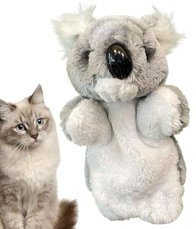 Koala Puppet | Koala Bear Hand Puppets | Plüschtier Katze | Kuscheltier für Katzen | Kuscheltier Gefüllt mit Catnip für interaktives Training gegen Langeweile