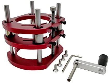 Table élévatrice pour défonceuse – Plaque d'insertion en aluminium de 65 mm de diamètre pour le travail du bois, haute précision pour la découpe et la gravure – Compatible avec les moteurs et tables