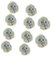DEMULAX 10PCS Motor Carbon Brush Holder,For RS550 HC683LG HC685LG KV3SFN Motor Coal Broom Holder Carbon Brush Holder Car Carbon Brush Holder