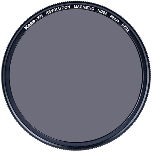 Kase KW Revolution Plus Graufilter, magnetisch, stoßfest, ND64, 6-Stop-Graufilter, geringe Reflexion, optisches Glas (46 mm)