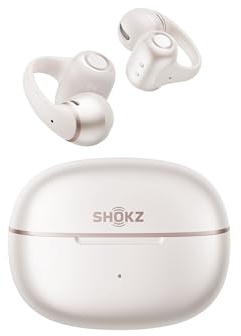 SHOKZ Auriculares Open-Ear Clip-on OpenDots 2,Dolby Audio,40h batería,Blanco