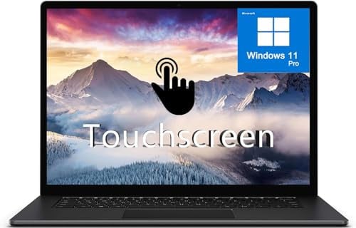 Microsoft Surface Laptop 3 Touch screen, 13.5in (2256x1504) PC, Intel Core i5-1035G7, 8 GB di RAM, 256 GB SSD, Nero, US QWERTY Tastiera, Win11 Pro (rinnovato)