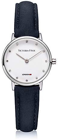 VICTORIA HYDE Klein Uhr Damen Marmor Zifferblatt Analoges Quarzwerk Leder Armband