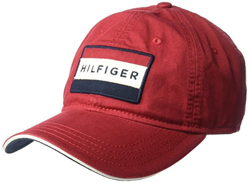 Tommy Hilfiger Cole Dad Mütze für Herren, Core Red, Einheitsgröße