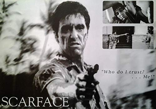 Scarface: Who do I Trust ? me (1982) | US Import Filmplakat, Poster [61 x 87 cm]