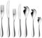 Robert Welch Bourton Bright, 56 Piece Cutlery Set for 8 People. Made from Stainless Steel. Dishwasher Safe.
