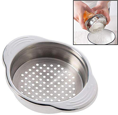 LNIEGE Press Lid Oil Drainer Remover Stainless Steel Food Can Strainer Sieve Tuna
