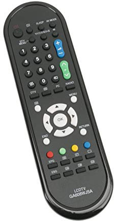 GA608WJSA Mando a Distancia de Repuesto - VINABTY Reemplace Control Remoto para Sharp LCD TV RRMCGA608WJSA LC-19D1E LC-24LE210E LC-32DH500E LC-32DH510E LC-32FH510E LC-32FS510E LC-32LB220E LC-32LE220E