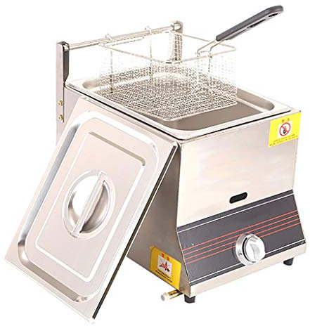 Deep Fryer Freidora A Gas 6L / 12L Freidora Comercial De Acero Inoxidable Freidora De Gran Capacidad Freidora De Encendido Electrónico