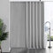 Furlinic Duschvorhang Überlänge Badvorhang Anti-schimmel für Dusche und Badewanne Textile Vorhänge aus Stoff Antibakteriell wasserdicht Extra Breit 240x180cm Grau mit 16 Haken.