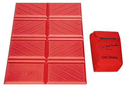 Tatonka Sitzkissen Foldable Seat Mat 26x34 cm - Faltbare, weiche Sitzunterlage mit praktischer Aufbewahrungs-Tasche - Für warme Sitzgelegenheiten im Stadion, beim Wandern & Trekken - 26 x 34 cm (rot)