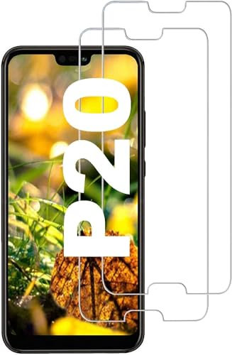 Cracksin 2x Schutzglas Schutzfolie Verbundglas Panzer Displayglas Echt Hart Tempered Glass 9H, Ultra Klar HD, 100% Fingerabdrucksensor [2 Stück], Farbe: Huawei P20