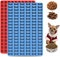 (2 unidades) moldes de silicona para cavidad de Chulovs, molde de silicona para perros, molde para galletas de perro, para mascotas, molde para hornear con gotas de chocolate