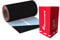 300mm x 5,0m ALU Wandanschlussband/Kaminanschlussband 3D Struktur EUROVENT (RAL9005 (Schwarz))