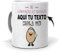 mundohuevo Taza Personalizada con Texto. Regalo Original. Mi compañera de Trabajo (Nombre) Mola un Huevo. Haz