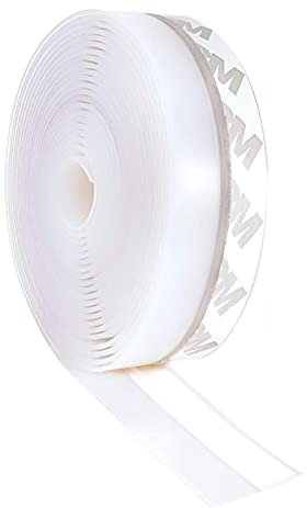 SHULLIN Dichtungsstreifen Zugluftstopper Türdichtungen Türbodendichtung Transparent Selbstklebend Silikon Dichtungsband für Türen Fenster Glastür Schalldicht, winddicht, Staubschut(2.5cm×5m )