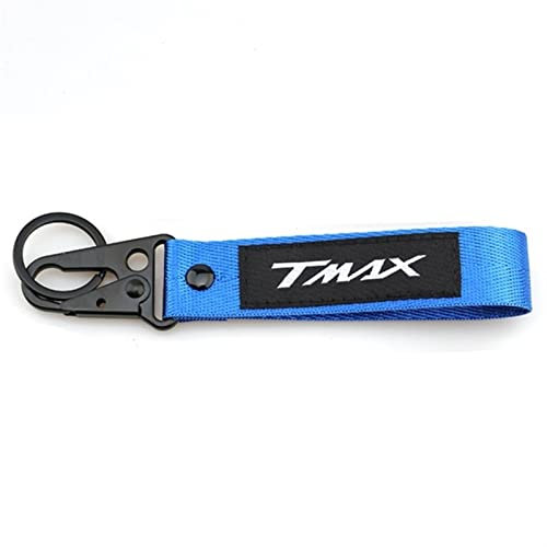Porte-clés De Moto pour Yamaha T Max 530 Tmax 500 T-Max 560 Tmax560 2012-2020 2021 Moto Accessoires Broderie Porte-clés Meilleur Porte-clés (Couleur : Bleu, Size : 1)