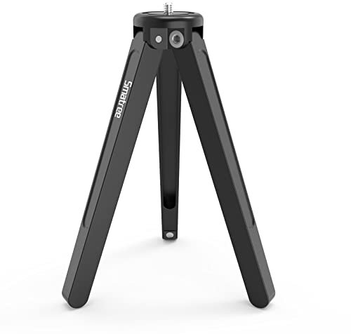 Smatree Aluminum Tripod Stand Compatible for Gopro Hero 10/9/8/7/6/5/4/3+/3,Selfie Stick,DJI Osmo Action,Phone,Logitech Webcam with 1/4 Thread