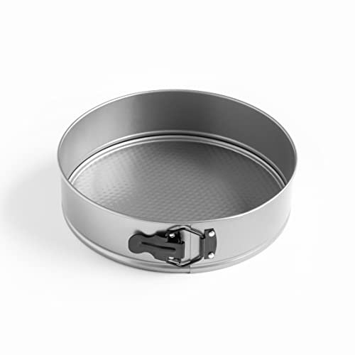 LACOR - 68684 - Moldes Repostería Round, Molde Bizcocho, Molde Desmontable, Acero al Carbono, Antiadherente, Libre de PFOA, Ecológico, Diámetro 24 cm, Capacidad 2,8 L