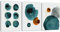 Artscope 3 Teilig Abstract Leinwandbilder mit Tinte und Linien Motiv Kunstdruck - Moderne Wandbild für Badezimmer Wohnzimmer Wanddekoration - 30 x 40 cm