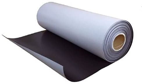 Magnetic Sheet Rolls - Large 1m x 1m Sheet - Self Adhesive 0.5mm Thick Flexible Magnetic Sheeting Sign Vinyl