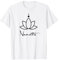 HYPNOTAO SHOP - Männer Orchidee Namaste – Buddha Yin Yang Meditation Yoga T-Shirt Grau Klein Klassische Passform Kurzarm