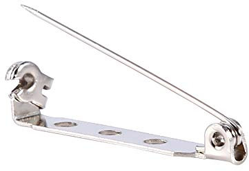 Épingles de Barre, Goupille de sécurité Attache de Verrouillage Artisanat Broche Serrure Arrière Loquet Roulant Bricolage 20mm 25mm 32mm 38mm 50 Pièces (32mm)