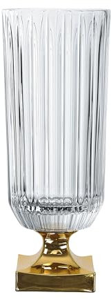 Nachtmann [W0724] Vase auf Fuß in Gold STK/1 651/81/40cm Minerva