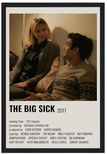 V BY N The Big Sick (1)_1 Filmposter Vintage Art Cover Raumdekor Ästhetische Schlafzimmer Dekor Leinwand Poster für Schlafzimmer 40 x 60 cm Stil