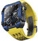 SCHIK Última funda ligera de fibra de carbono + correa de caucho fluorado, para Apple Watch serie 8/7/6/5/4, para iWatch 44/45 mm, kit de actualización de correa de reloj (color: 11, tamaño: 45 mm)