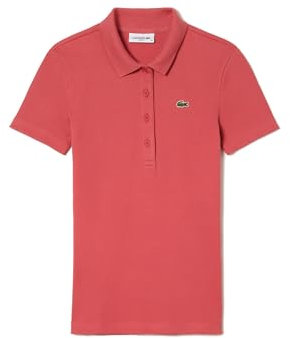 Lacoste-Women S S/S POLO-DF5377-00, Rosa, 36